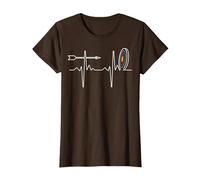 Cible d'arc et de flèche pour tir à l'arc T-Shirt, Femme, Marron, XXL