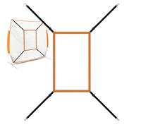 Cible de baseball Strike Zone, filet de cible réglable | Filet d'entraînement de baseball pour frapper, frapper, attraper, faire des exercices de pitching et précision de