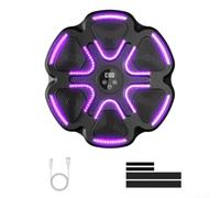 Cible de boxe musicale LED pour entraînement de boxe | Synchronisation de la musique Bluetooth, lumières LED réactives, entraînement rythmique, améliore la coordination