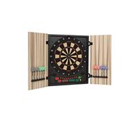 Klarfit Cible de fléchettes électronique Dartmaster 180 — Embouts souples Beige