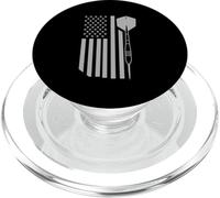 Cible de fléchettes Drapeau américain PopSockets PopGrip pour MagSafe
