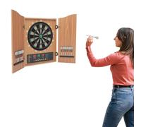 Cible de fléchettes électronique professionnelle - 12 fléchettes en bronze à pointe souple et 88 têtes de fléchettes, jeu d'armoire, distributeur de fléchettes pour 3 à 16 joueurs