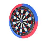 Cible de fléchettes en acier avec 6 fléchettes en laiton et kit de montage - Cible de tournoi de qualité supérieure - Cible de fléchettes en acier - 50 x 50 cm