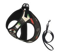 Cible de fléchettes en Spirale Droste,Harnais pour Animaux de Compagnie, Harnais réfléchissant réglable pour Chien,M