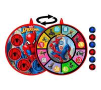 Cible à scratch double face Marvel Spider-Man 36 cm avec 6 balles multicolores