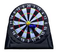 Cible de Fléchettes Gonflable Géante, Jeu de Fléchettes de 3 Mètres avec 8 Balles Adhésives, pour Les Fêtes en Plein Air dans Le Jardin Ou la Cour des Enfants