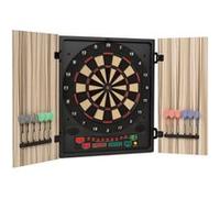 Klarfit Cible de fléchettes électronique Dartmaster 180 — Embouts souples Beige