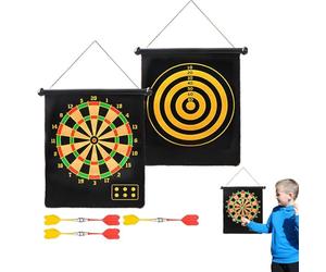 Cible de fléchettes magnétique double face - Kit de jeu pour l'intérieur et l'extérieur, but de lancer sûr, jeu de fête, activité sportive, jouets | divertissement amusant et éducatif, kit de jeu de