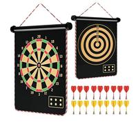Cible de fléchettes magnétique, jeu d'intérieur et d'extérieur de 43,2 cm avec 18 fléchettes magnétiques - Jeu de fête amusant pour enfants et adolescents