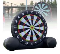 Cible de football gonflable avec balles et ventilateur, cible de fléchettes géante de football pour cour extérieure, carnaval et divertissement de fête
