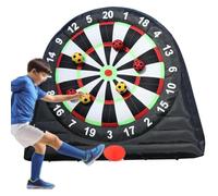 Cible de football gonflable géante avec 8 balles, cible de kickball, fléchettes de football gonflables avec ventilateur de 350 W et pompe à air pour jeux de sport en plein air dans la cour B-4M/13FT