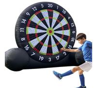 Cible de football gonflable géante avec 8 balles, cible de kickball, fléchettes de football gonflables avec ventilateur de 350 W et pompe à air pour jeux de sport en plein air dans la cour A-3M/10FT