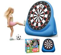 Cible de Football Gonflable Géante pour Enfants de 1,5 M, Jeu de Fléchettes, Cible Gonflable pour S'entraîner Au Tir avec 2 Ballons de Football À Velcro, Jouet D'extérieur pour Enfants Et Familles