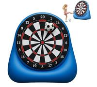 Cible de Football Gonflable Géante pour Enfants de 1,5 M, Jeu de Société Kicking Dar avec 2 Balles Et Pompe À Air, Cible Gonflable pour la Pratique du Tir, Jeux de Fléchettes Géants Portables