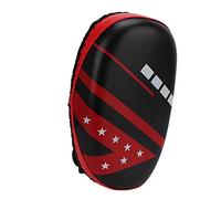 Cible de Pied pour Boxe en PU, équipement de Protection pour la Boxe avec Une résistance à la Traction élevée, Doublure épaisse en EVA et Corde en Nylon résistante aux éclats pour (Rouge/Simple)