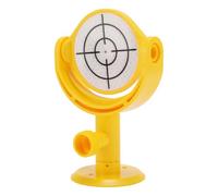 Cible de réflexion de Station Totale 60 mm de diamètre 2 mm Feuille réfléchissante ABS constante avec Support en Croix pour Instruments Mesure précise dans la Construction,