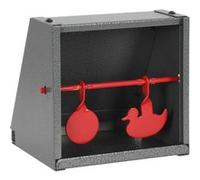 vidaXL Cible de Tir 2 Cibles Design Round et Canard Convient aux Carabines et Pistolets à Air Cour Arrière Jardin Extérieur Compétition Acier