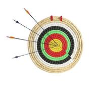 Cible de tir à l'arc - Cible de Paille,Tir à l'arc Traditionnelle en Paille,pour Les Sports de Plein Air,l'arc de Tir à l'arc,Les Fléchettes et la Pratique du Tir pour Adultes épaisseur 3 Couches