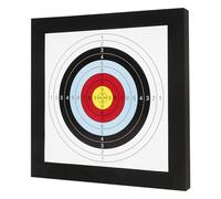 Cible de tir à l'arc en mousse EVA - 50 x 50 x 5 cm - Avec 10 papiers cibles pour l'entraînement au tir à l'arc en plein air