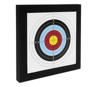 Cible de tir à l'arc en mousse EVA 50 x 50 x 5 cm | Planche d'entraînement portable pour extérieur, adultes, adolescents, intérieur avec 10 feuilles de cible et 4 goupilles