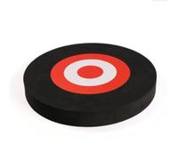 Cible de Tir à l'arc Ronde Eva 25cm pour Jeu Intérieur | Légère, Reprend Sa Forme, Compacte et Absorbante, Noire, pour Entraînement aux Flèches en Intérieur