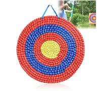 Cible De Tir À l'Arc Traditionnelle en Paille Tressée - Solide et Durable pour Arc Recourbé et À Poulies - Flèches en Rotin