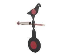 Cible de Tir Arbre Portable à Remise en Place Automatique en Fer Noir | Réactive, Résistante aux Intempéries, Montage à Piquet, pour Extérieur et Campements, Entraînement Polyvalent