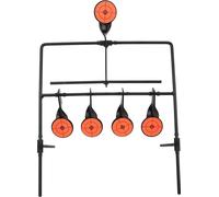 Cible de tir, cible métallique entreprise robuste taille stable usure professionnelle résistante avec autocollants pour les activités de plein air