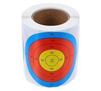 Cible de Tir Intérieure Fluorescente, Feuilles d'Entraînement au Tir Papier 76 mm, 200 Autocollants par Rouleau, Visibilité Nocturne, pour Clubs de