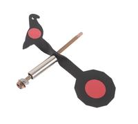 Cible de Tir Oiseaux Rotative en Fer, Auto-réinitialisation, Portable | Usage Extérieur, Jeu de Stand, Montage sur Piquet, Étanche, Noir, Entraînement Professionnel