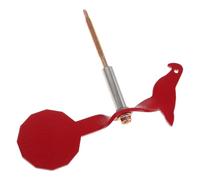 Cible de Tir Rotative Oiseau Rouge en Fer, Auto-réinitialisation 360° | Montage sur Piquet, Usage Extérieur Jardin, Réponse Immédiate, Légère et Portable pour Entraînement