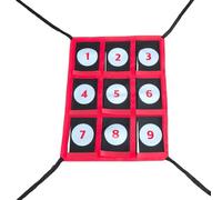 Cible de zone de frappe, filet de lancement de balle | Réseau d'entraînement de balle réglable à 9 grilles portable pour entraînement de terrain intérieur ou extérieur
