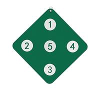 Cible d'escrime auxiliaire en cuir PU 32 x 32 cm avec cinq équipements d'entraînement pour entraînement Saber Epée Équipement d'auto-entraînement - C