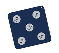 Cible d'escrime, cible d'épée d'entraînement pour clôture, à suspendre au mur, petite cible de flèche pour équipement d'entraînement d'épée en aluminium (bleu foncé)