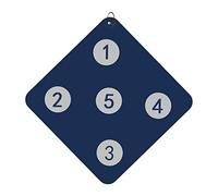 Cible d'escrime Outil auxiliaire en cuir PU 33 x 32 cm avec cinq équipements d'entraînement pour la pratique du sabre Epee auto-entraînement - B