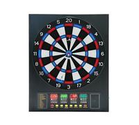 Cible Électronique de Fléchettes 27 Jeux 243 Variantes 16 Joueurs LED | Jeux de Flechette Electronique 12 fléchettes, 100 pointes de rechange, Machine à fléchettes pour 1 à 16 joueurs