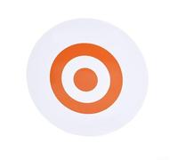 Cible en mousse EVA pour la pratique de l'arc, utilisation intérieure ou extérieure, conçue pour l'entraînement, légère, portable et reprenant sa forme (cible blanche et orange)