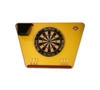 Cible et support de fléchettes traditionnel jaune stella
