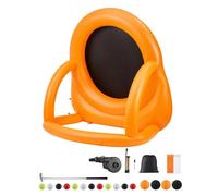 Cible Foot Gonflable-Duoku-2 m-Jeu de Fléchettes Géante avec 4 Balles de Frappe, 12 Balles de Tennis et Une Pompe à Air