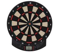 Cible jeu de fléchettes électronique - HOMCOM - 26 jeux 185 variations 8 joueurs 30 flechette point LCD - plastique - noir
