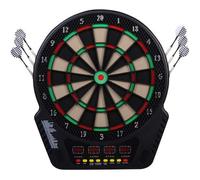 Cible jeu de fléchettes électronique - HOMCOM - Professionnel 243 jeux variés - Noir