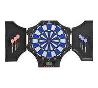 Cible jeu de fléchettes électronique refermable 31 jeux jusqu'à 8 joueurs affichage LCD haut-parleur noir Noir G