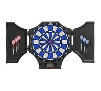 Cible jeu de fléchettes électronique refermable SPORTNOW - 31 jeux - Affichage LCD - Haut-parleur - Noir
