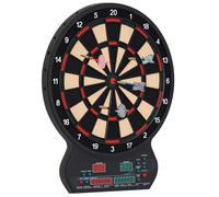 Cible Jeu de fléchettes HOMCOM PP 42x3x51cm Noir