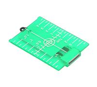 Cible Magnétique au Sol, Carte Cible Laser à échelle Métrique en Plastique ABS avec Support pour Augmenter l'alignement du Faisceau de visibilité (Vert)