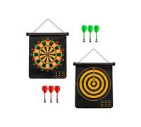 Cible magnétique de 15 pouces avec 6 fléchettes magnétiques à pointe souple, jeu de fléchettes double face pour enfants/adultes