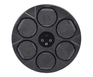 Cible Murale de Boxe en Mousse à Haute élasticité avec Une Expérience Musicale Immersive pour Les Amateurs de Boxe et Les Amateurs d'exercice (Black)