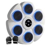 Cible Murale De Réaction De Boxe Avec Gants,Machine De Boxe Itude,Charge De Type C,Entraînement De Boxe,Équipement De Frappe,Entraînement À Domicile - Type White With Gloves