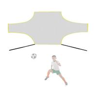 Cible ouverte - Cible de football - Filet de pratique de football - Crochet et but de but - Tissu haute résistance - Crochet et but - Crochet et quatre objectifs d'angle pour l'entraînement au