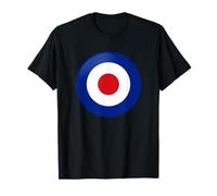 Cible Ronde Vintage Britannique RAF Mod Bullseye Retro Symbole T-Shirt